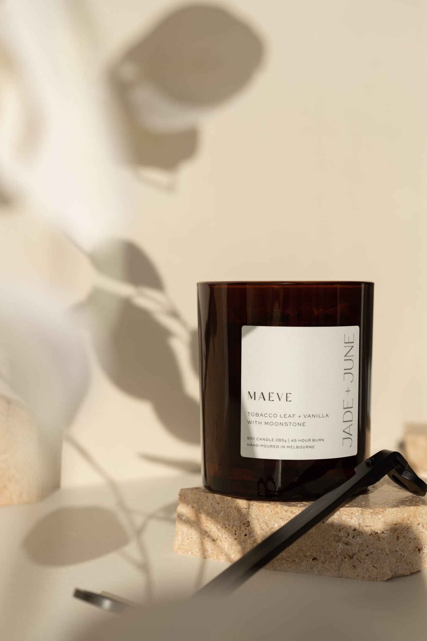 Jade + June Maeve Crystal-Infused Soy Candle – 45hr Burn supplier image 6