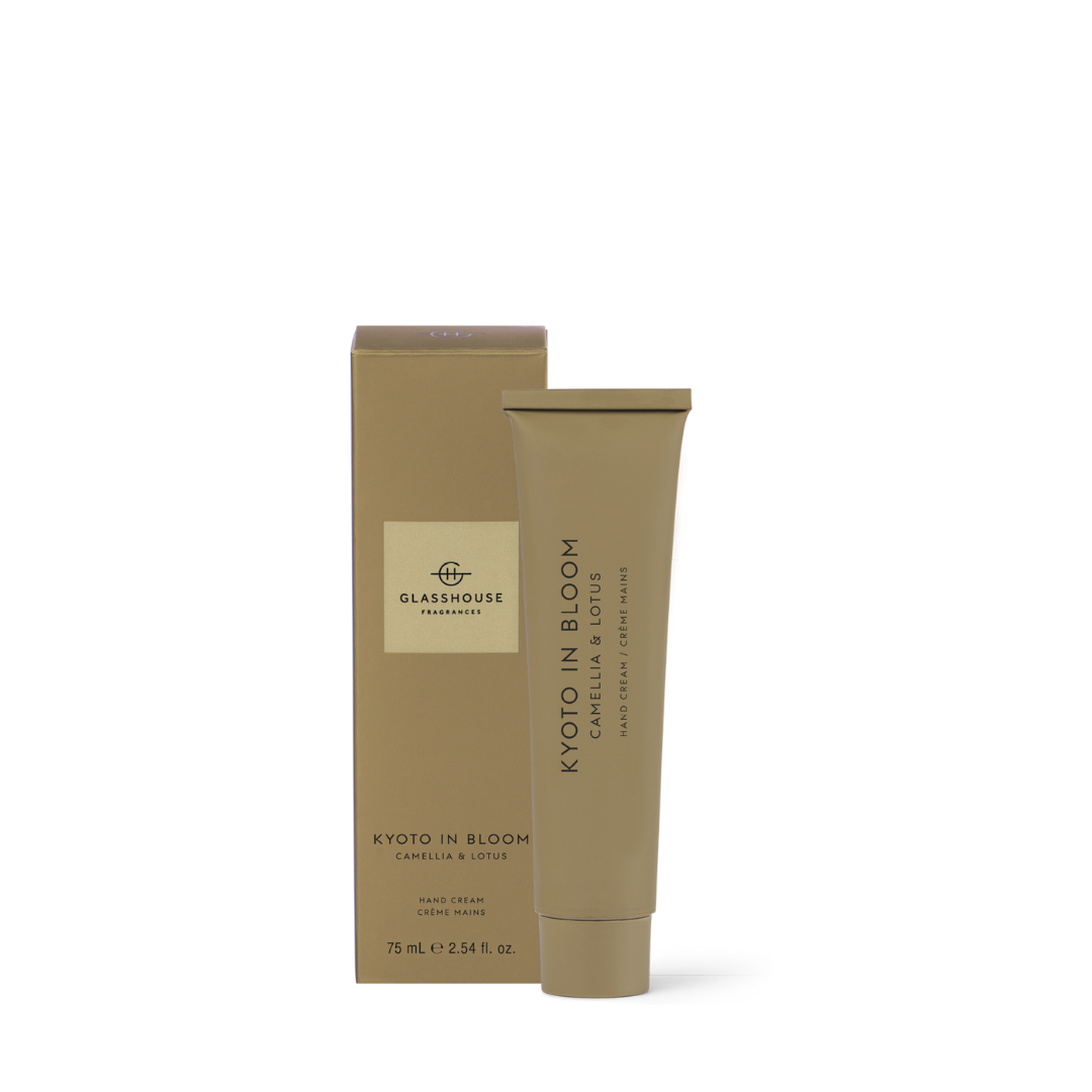 Glasshouse Fragrances Kyoto in Bloom Camellia & Lotus Hand Cream 75ml