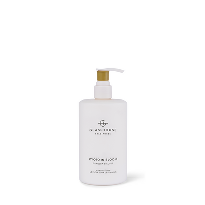 Glasshouse Fragrances Kyoto in Bloom Camellia & Lotus Hand Lotion 450mL