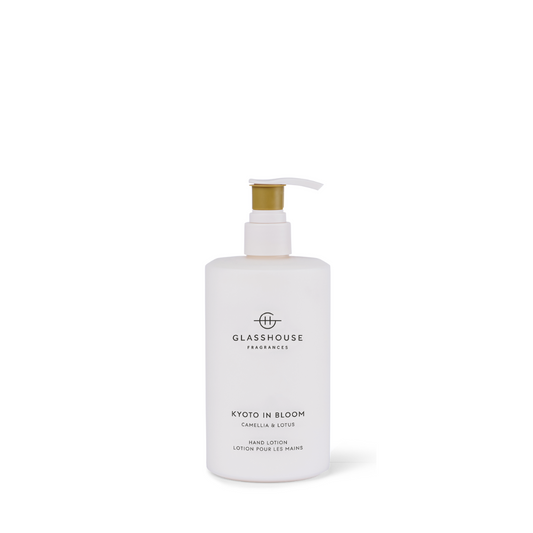 Glasshouse Fragrances Kyoto in Bloom Camellia & Lotus Hand Lotion 450mL