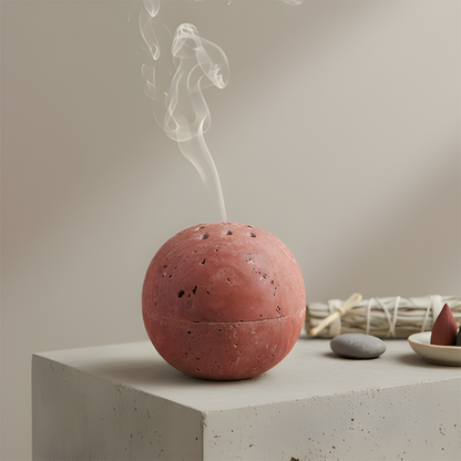 LA TROUVAILLE Marble Sphere Incense Holder