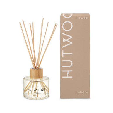 Hutwoods Leather & Oud Reed Diffuser 200mL
