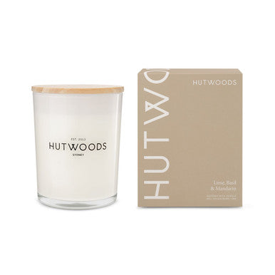 Hutwoods Lime, Basil & Mandarin Candle Large 100+ Hours Burn Time