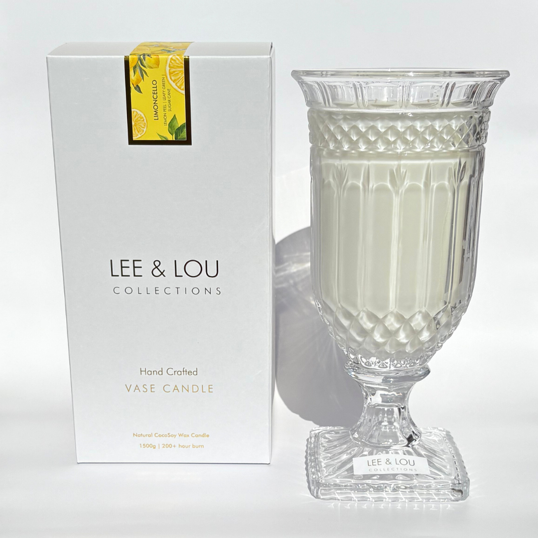 Lee & Lou Limoncello Crystal Vase Candle 1.5kg additional supplier image 9