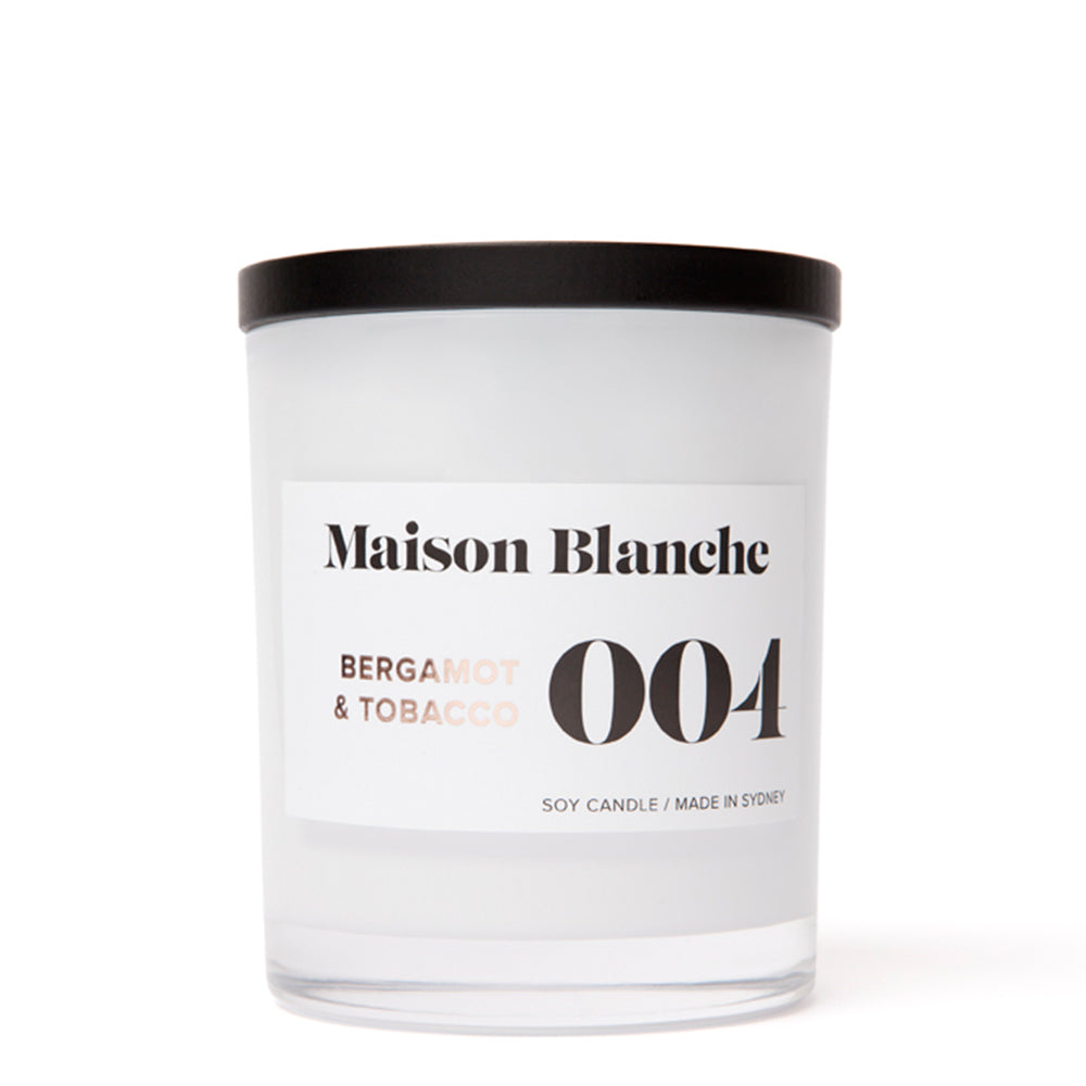 Maison Blanche 004 Bergamot & Tobacco Large Candle 400g