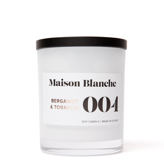 Maison Blanche 004 Bergamot & Tobacco Large Candle 400g