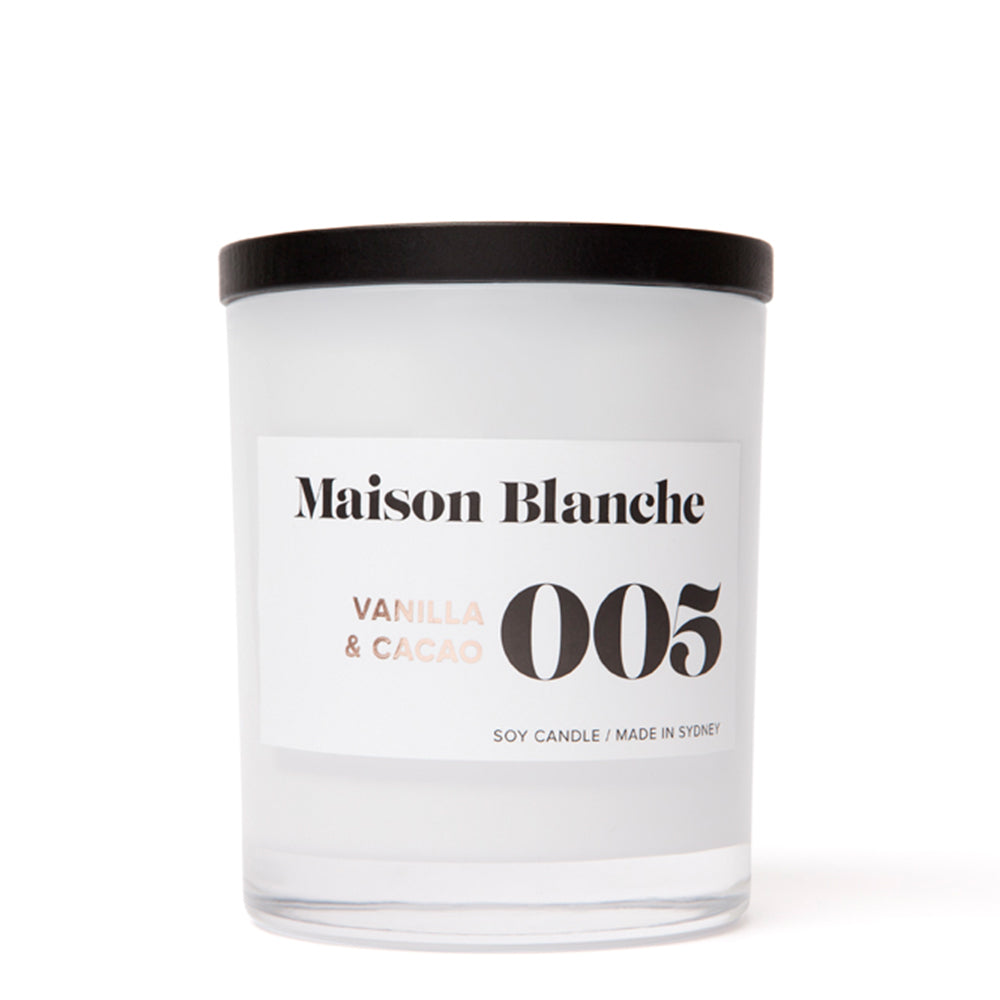 Maison Blanche 005 Vanilla & Cacao Large Candle 400g