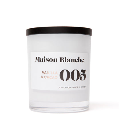 Maison Blanche 005 Vanilla & Cacao Large Candle 400g