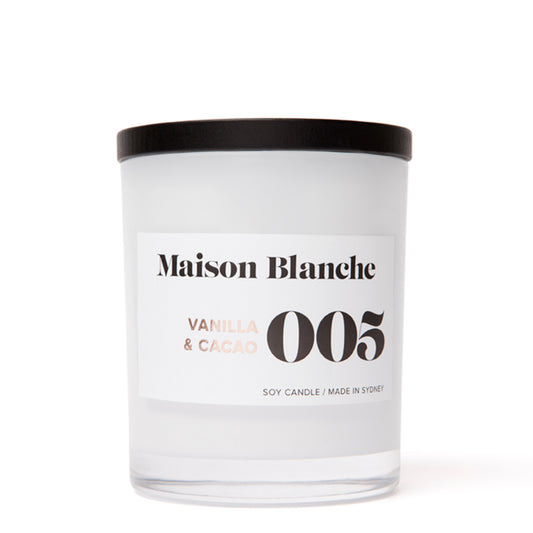 Maison Blanche 005 Vanilla & Cacao Large Candle 400g