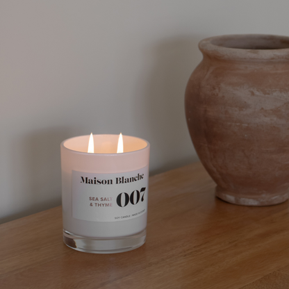 Maison Blanche 007 Sea Salt & Thyme Large Candle 400g – official Maison Blanche product image 5