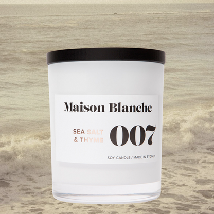 Maison Blanche 007 Sea Salt & Thyme Large Candle 400g – official Maison Blanche product image 7