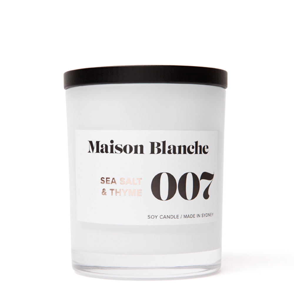 Maison Blanche 007 Sea Salt & Thyme Large Candle 400g