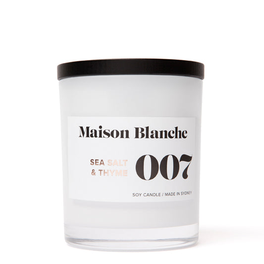 Maison Blanche 007 Sea Salt & Thyme Large Candle 400g