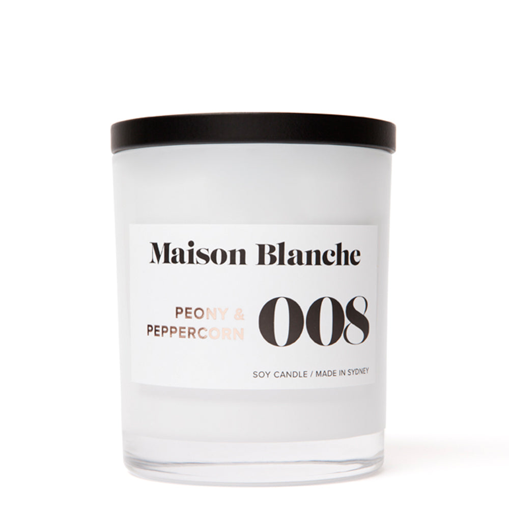 Maison Blanche 008 Peony & Peppercorn Large Candle 400g
