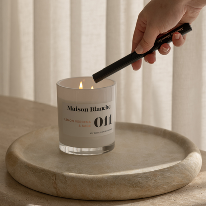 Maison Blanche 011 Lemon Verbena & Sage Large Candle 400g – official Maison Blanche product image 4