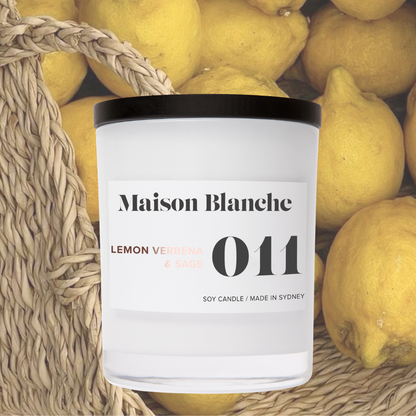 Maison Blanche 011 Lemon Verbena & Sage Large Candle 400g – official Maison Blanche product image 6