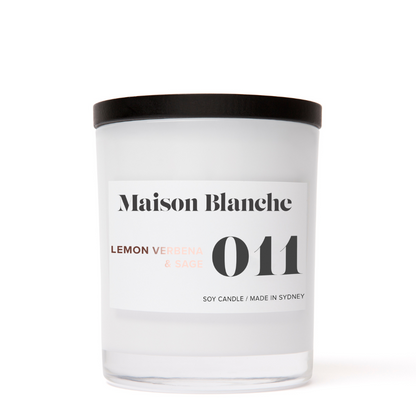Maison Blanche 011 Lemon Verbena & Sage Large Candle 400g