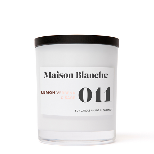 Maison Blanche 011 Lemon Verbena & Sage Large Candle 400g