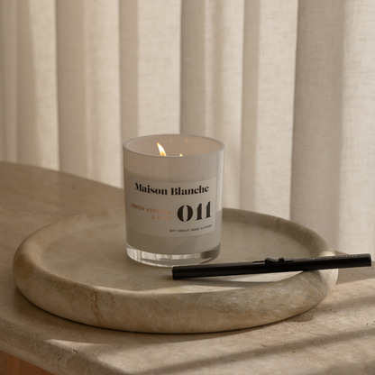 Maison Blanche 011 Lemon Verbena & Sage Large Candle 400g – official Maison Blanche product image 5