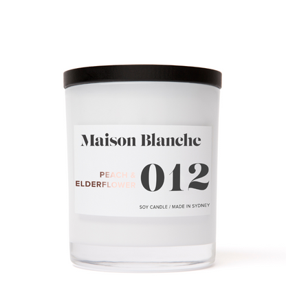 Maison Blanche 012 Peach & Elderflower Large Candle 400g