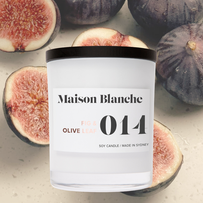 Maison Blanche 014 Fig & Olive Leaf Large Candle 400g – official Maison Blanche product image 8