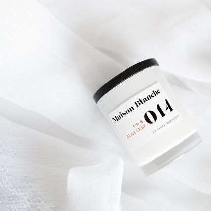 Maison Blanche 014 Fig & Olive Leaf Large Candle 400g – official Maison Blanche product image 5