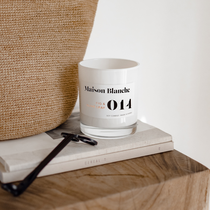 Maison Blanche 014 Fig & Olive Leaf Large Candle 400g – official Maison Blanche product image 7