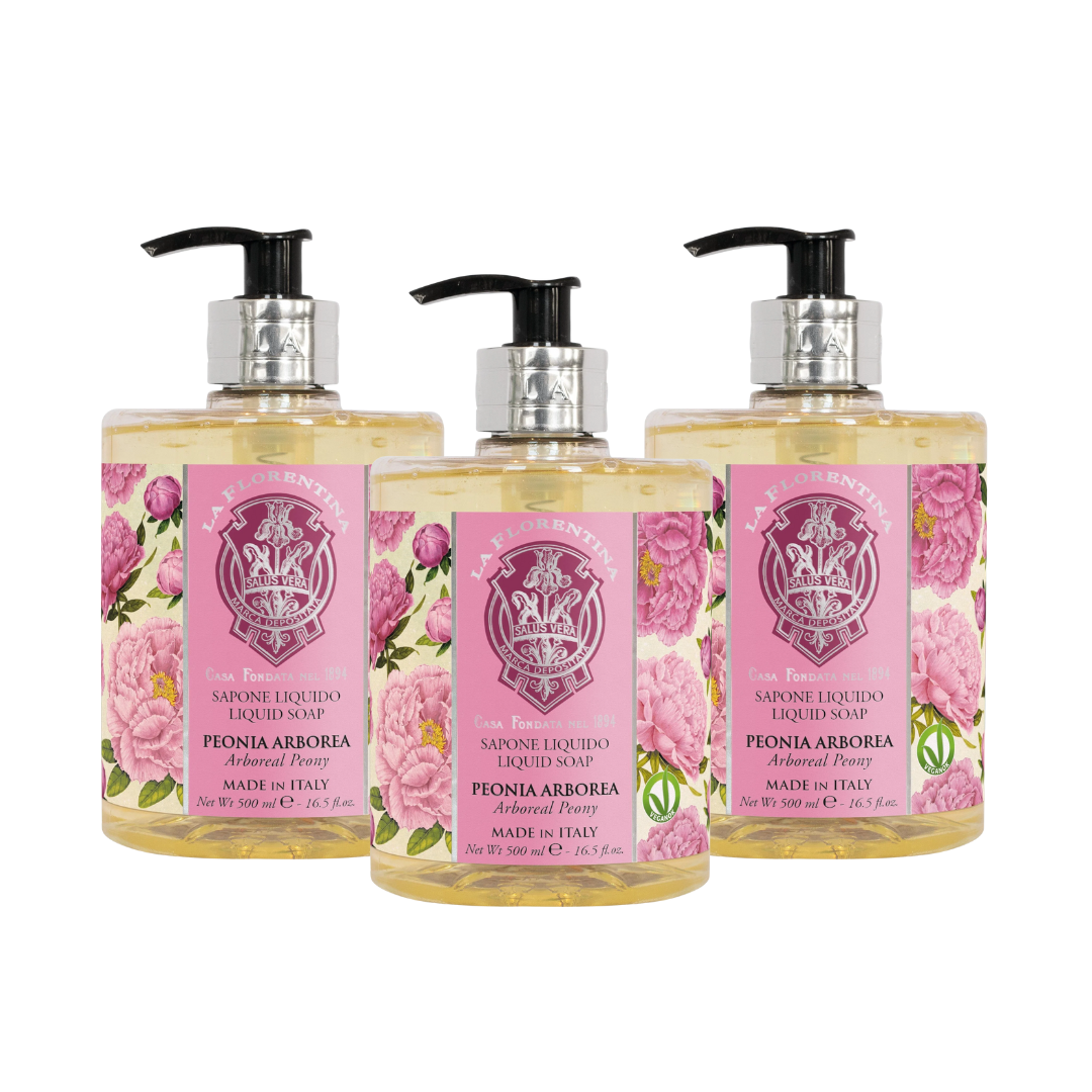 La Florentina Arboreal Peony Hand Wash Set of 3pcs 500mL