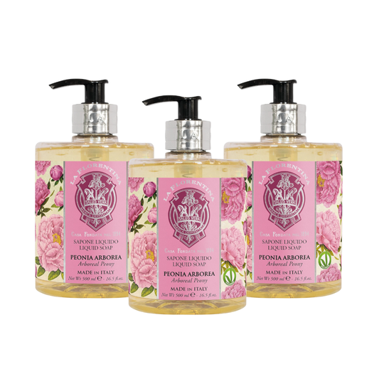 La Florentina Arboreal Peony Hand Wash Set of 3pcs 500mL