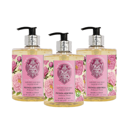 La Florentina Arboreal Peony Hand Wash Set of 3pcs 500mL