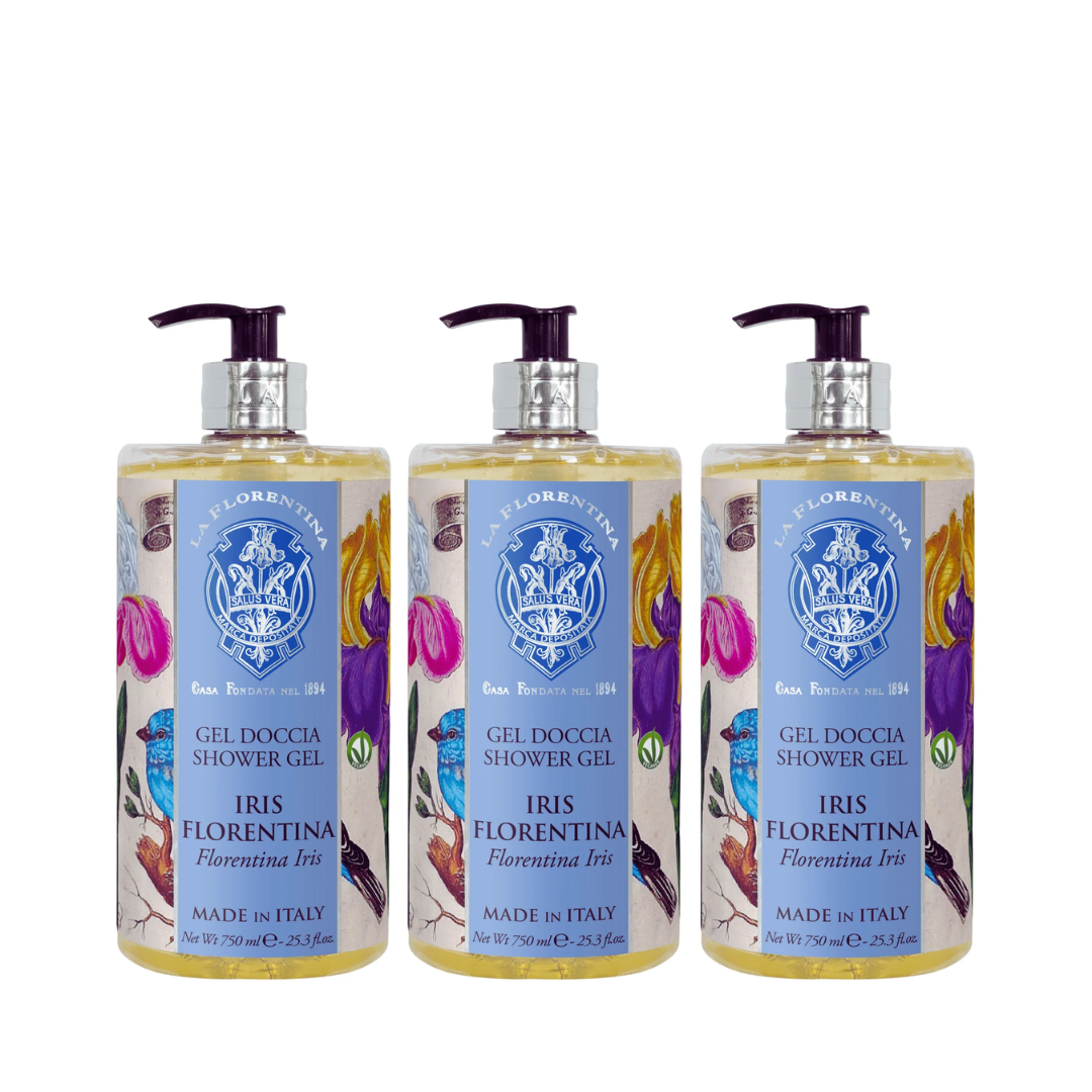 La Florentina Iris Shower Gel 750mL Set of 3pcs