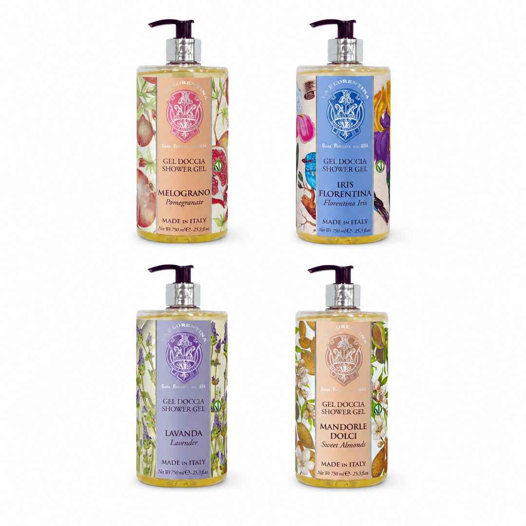 La Florentina Italian Shower Gel Collection – 4 x 750mL