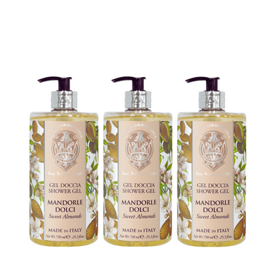 La Florentina Sweet Almond Shower Gel 750mL Set of 3pcs
