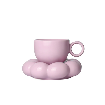 Sage & Cooper Lottie Mug & Saucer Set - Purple