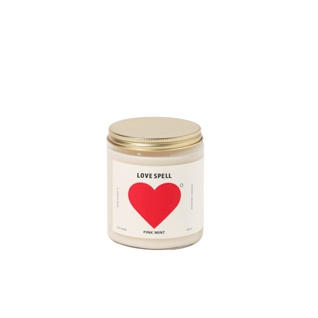 Pinkmint Candle Love Spell Soy Candle 220g