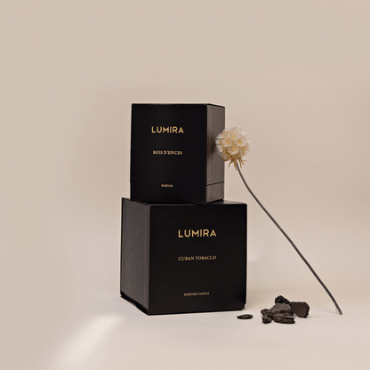 Lumira Cuban Tobacco Candle & Perfume Oil Gift Set