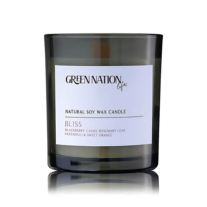 Green Nation Life Luxurious Scented Soy Wax Candle - Bliss 300g