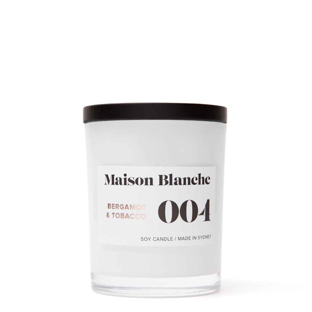 Maison Blanche 004 Bergamot & Tobacco Medium Candle 200g