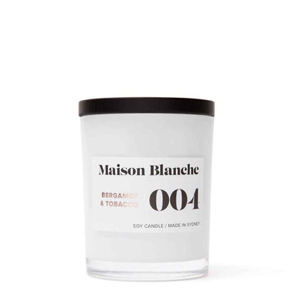 Maison Blanche 004 Bergamot & Tobacco Medium Candle 200g