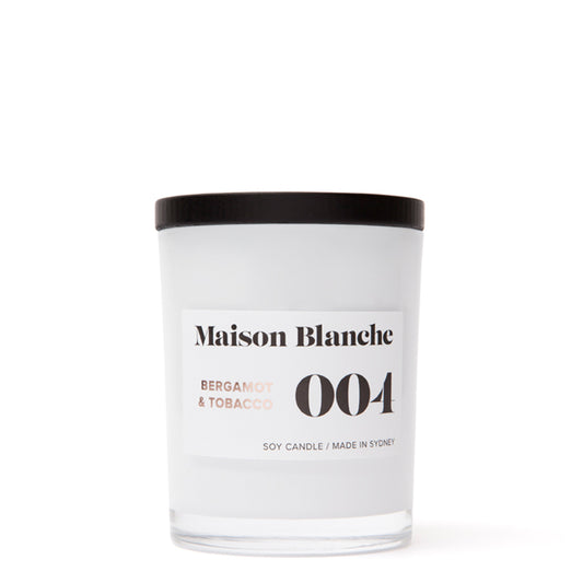 Maison Blanche 004 Bergamot & Tobacco Medium Candle 200g