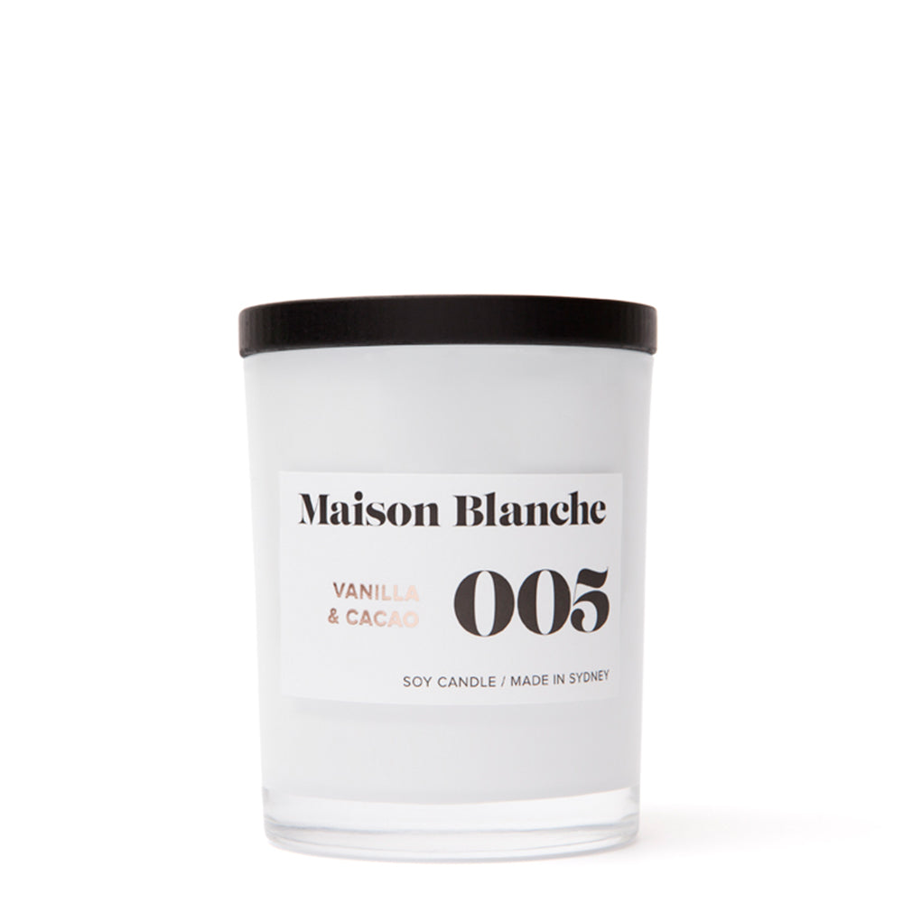 Maison Blanche 005 Vanilla & Cacao Medium Candle 200g