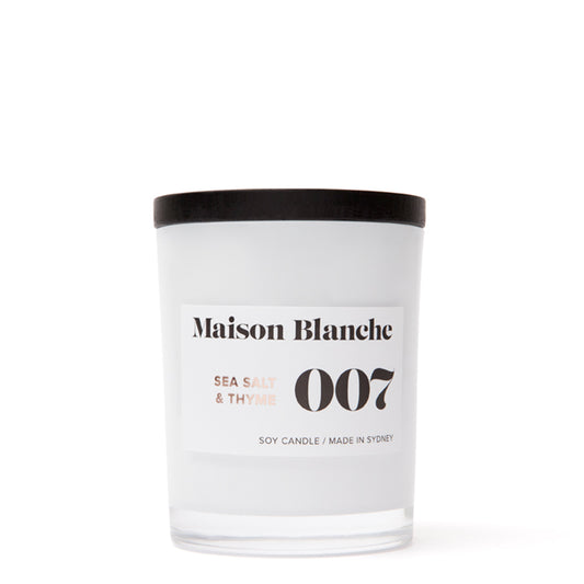 Maison Blanche 007 Sea Salt & Thyme Medium Candle 200g