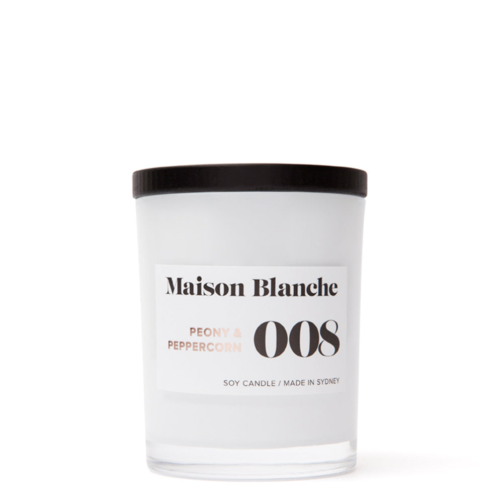 Maison Blanche 008 Peony & Peppercorn Medium Candle 200g