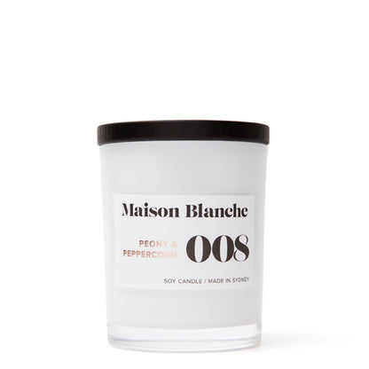 Maison Blanche 008 Peony & Peppercorn Medium Candle 200g