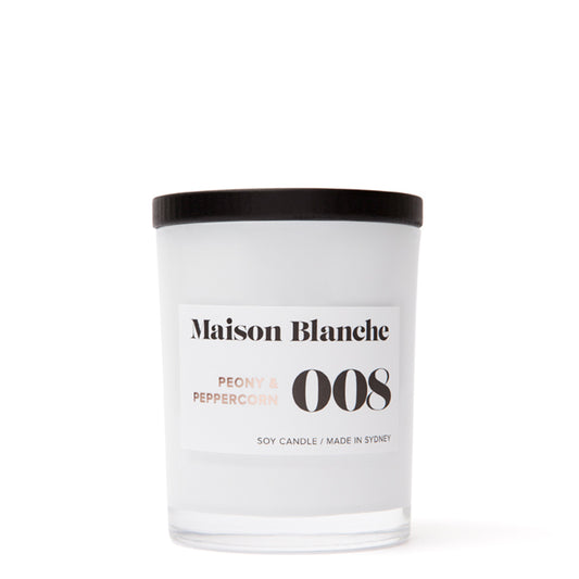 Maison Blanche 008 Peony & Peppercorn Medium Candle 200g