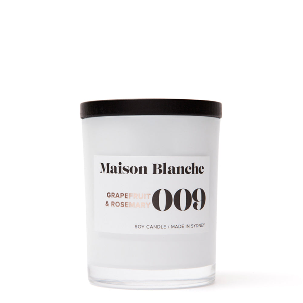 Maison Blanche 009 Grapefruit & Rosemary Medium Candle 200g