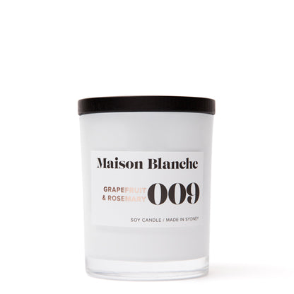 Maison Blanche 009 Grapefruit & Rosemary Medium Candle 200g