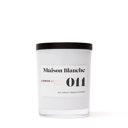 Maison Blanche 011 Lemon Verbena & Sage Medium Candle 200g