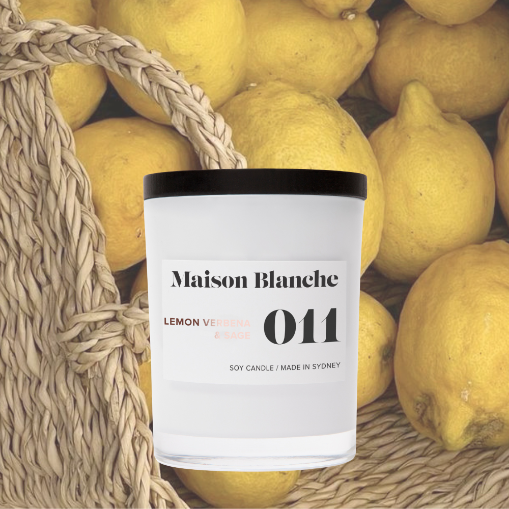 Maison Blanche 011 Lemon Verbena & Sage Medium Candle 200g – official Maison Blanche product image 3