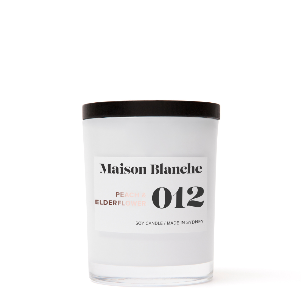 Maison Blanche 012 Peach & Elderflower Medium Candle 200g